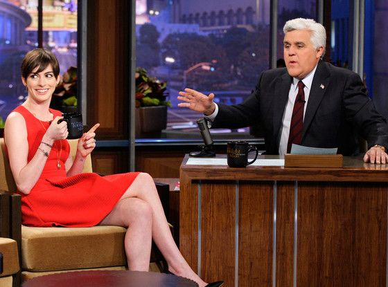 Anne Hathaway, Jay Leno Anne Hathaway, Jay Leno